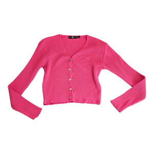 Daisy Street Size 6 Pink Button Up Sweater